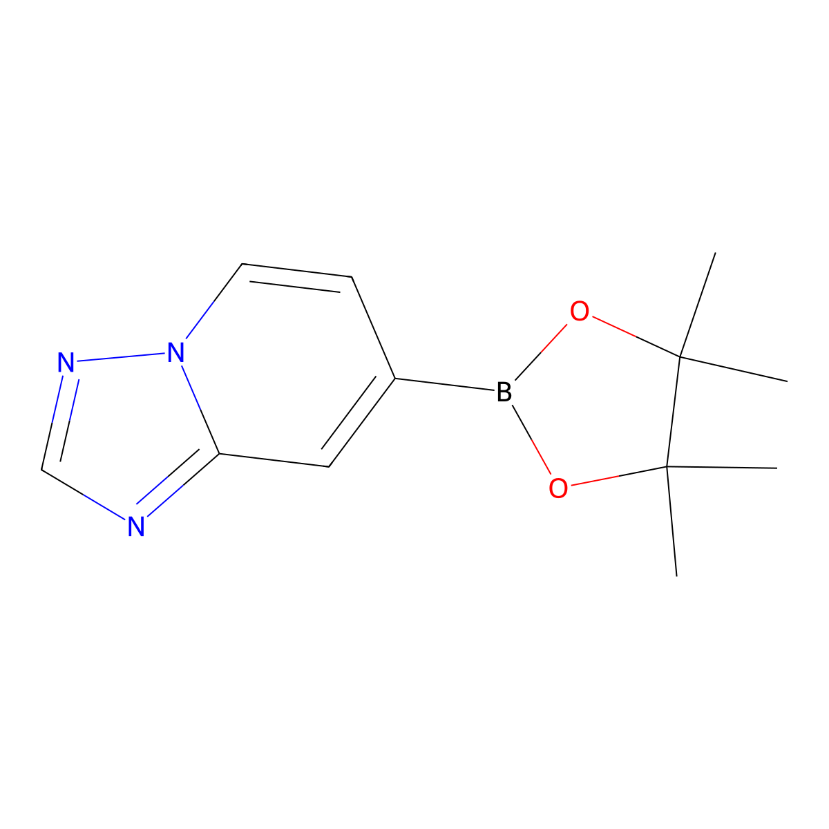7-(4,4,5,5-Tetramethyl-1,3,2-dioxaborolan-2-yl)-[1,2,4]triazolo[1,5-a]pyridine molecular structure, CAS 1210048-18-2