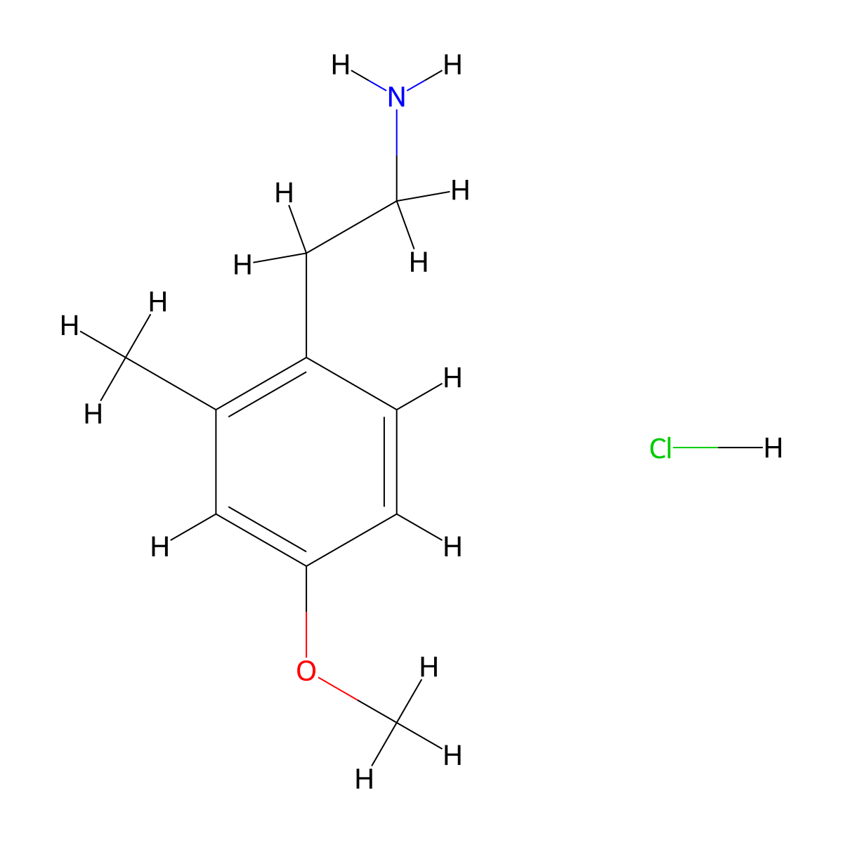 2-(4-Methoxy-2-methylphenyl)-ethylamine hydrochloride molecular structure, CAS 1210071-51-4
