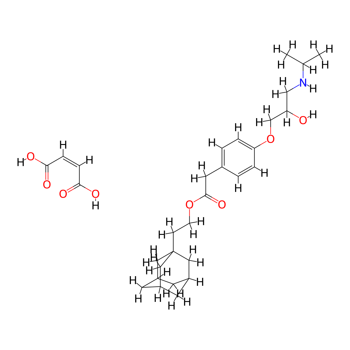 Adaprolol Maleate molecular structure, CAS 121009-31-2