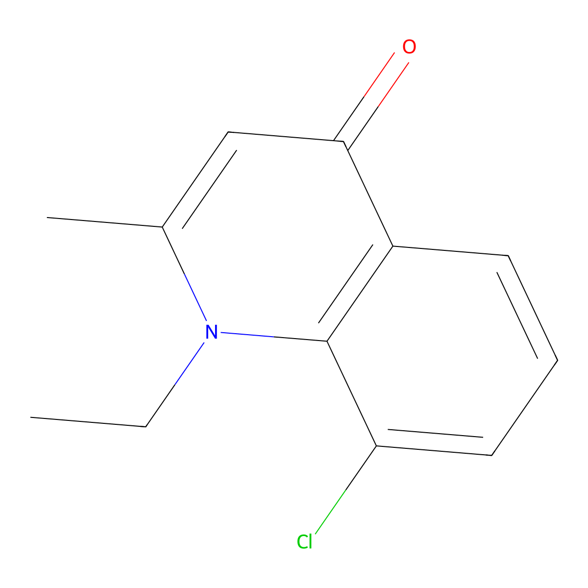8-Chloro-1-ethyl-2-methylquinolin-4(1H)-one molecular structure, CAS 1210132-38-9