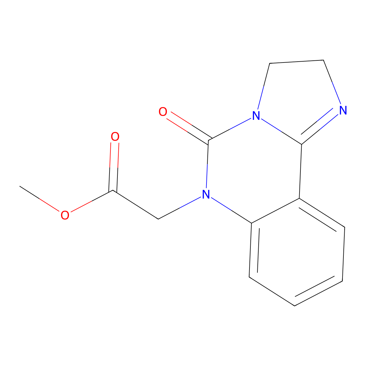 methyl (5-oxo-2,3-dihydroimidazo[1,2-c]quinazolin-6(5H)-yl)acetate molecular structure, CAS 1210142-44-1