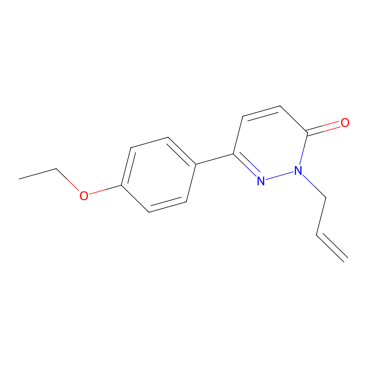2-allyl-6-(4-ethoxyphenyl)pyridazin-3(2H)-one molecular structure, CAS 1210146-27-2