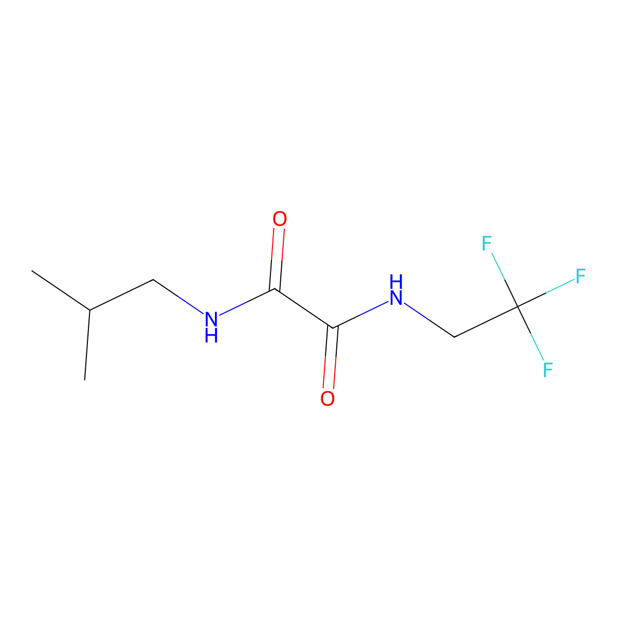 N1-isobutyl-N2-(2,2,2-trifluoroethyl)oxalamide molecular structure, CAS 1210170-53-8