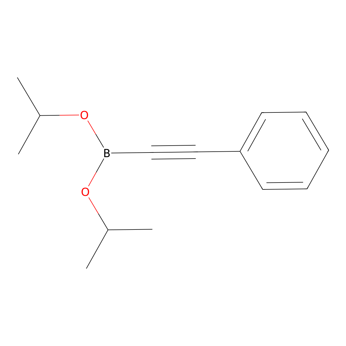 Dipropan-2-yl (phenylethynyl)boronate molecular structure, CAS 121021-26-9