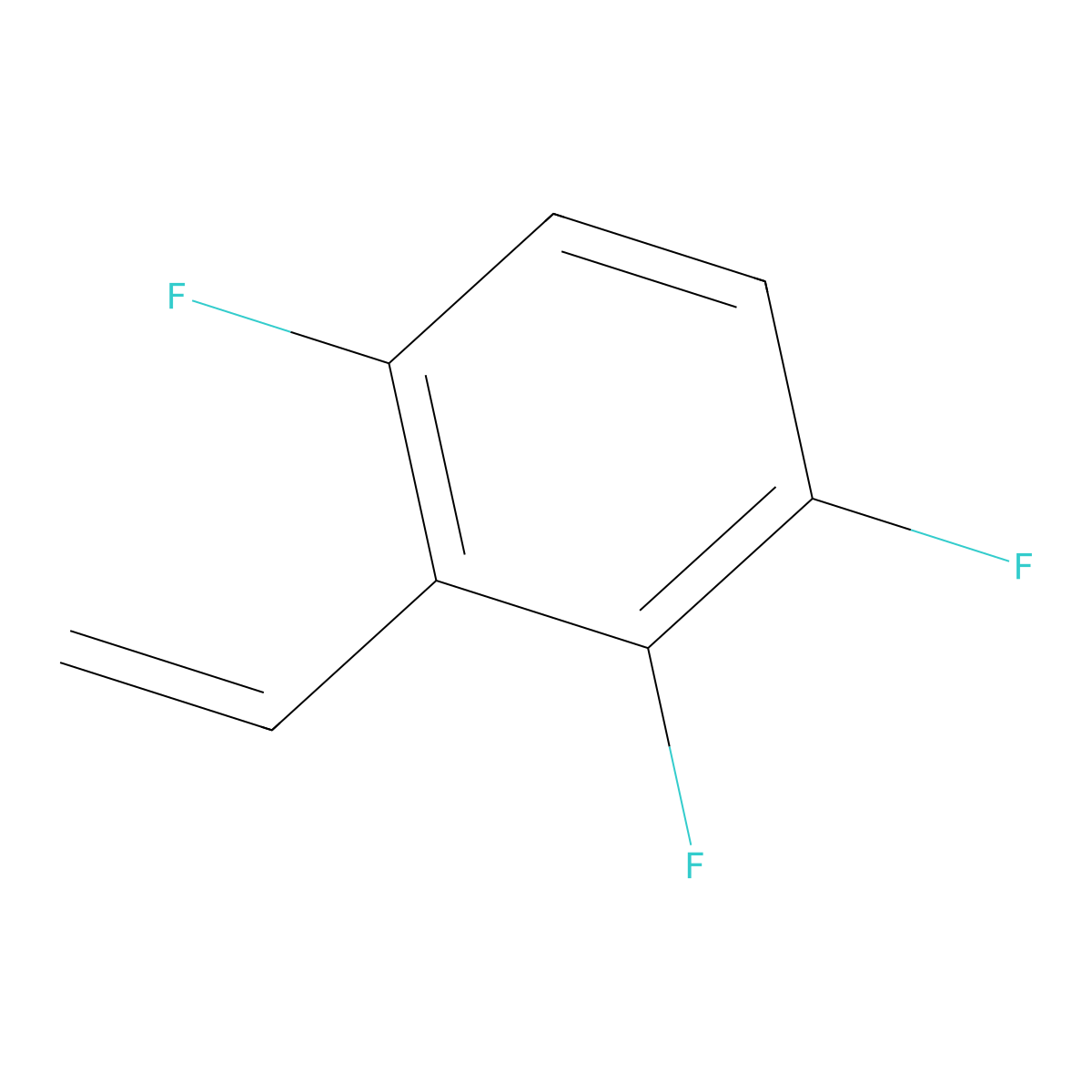 2,3,6-Trifluorostyrene molecular structure, CAS 1210210-25-5