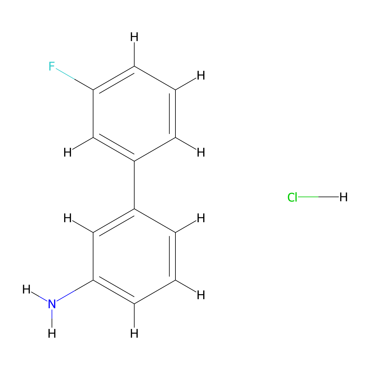 3'-Fluoro-[1,1'-biphenyl]-3-amine hydrochloride molecular structure, CAS 1210215-22-7