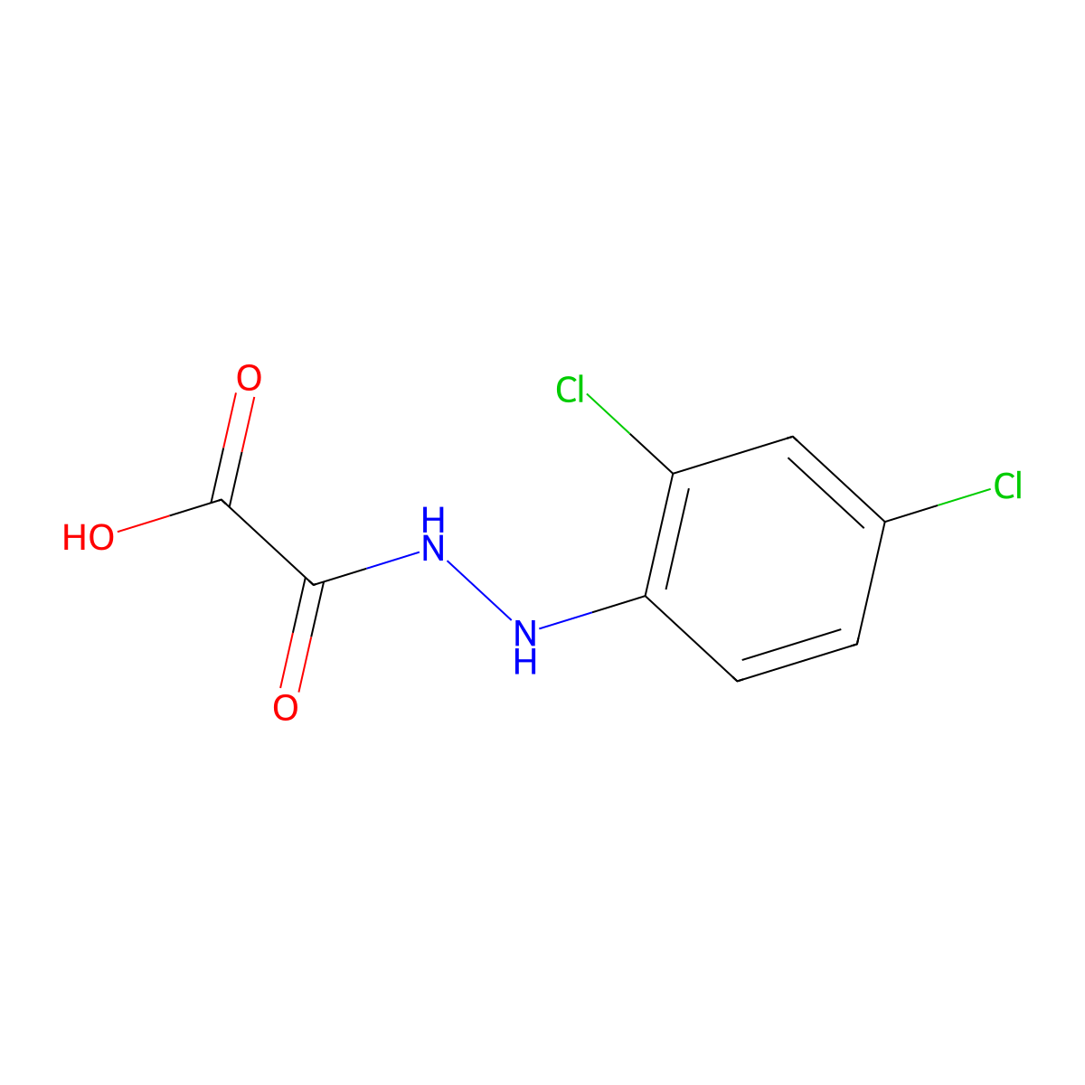 [N'-(2,4-dichlorophenyl)hydrazinecarbonyl]formic acid molecular structure, CAS 1210220-80-6