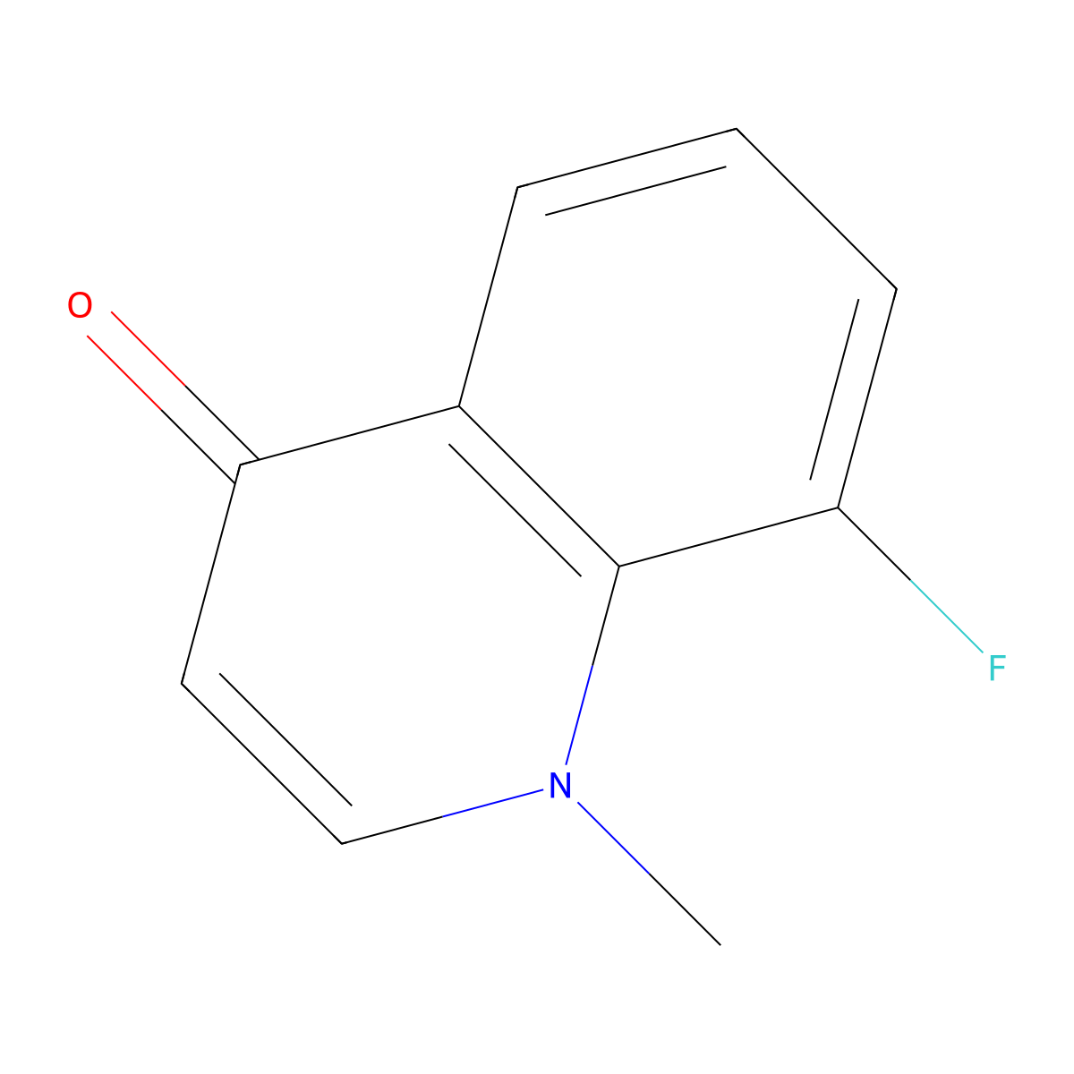 8-Fluoro-1-methylquinolin-4(1H)-one molecular structure, CAS 1210246-64-2