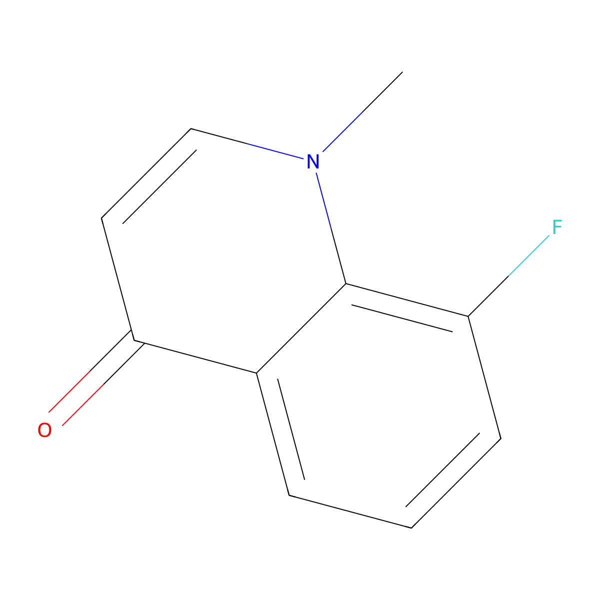 8-Fluoro-1-methylquinolin-4(1H)-one molecular structure, CAS 1210246-64-2
