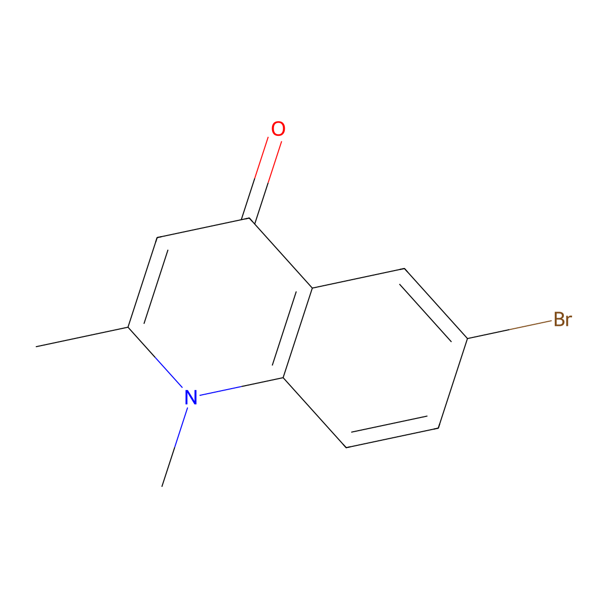 6-Bromo-1,2-dimethylquinolin-4(1H)-one molecular structure, CAS 1210248-34-2