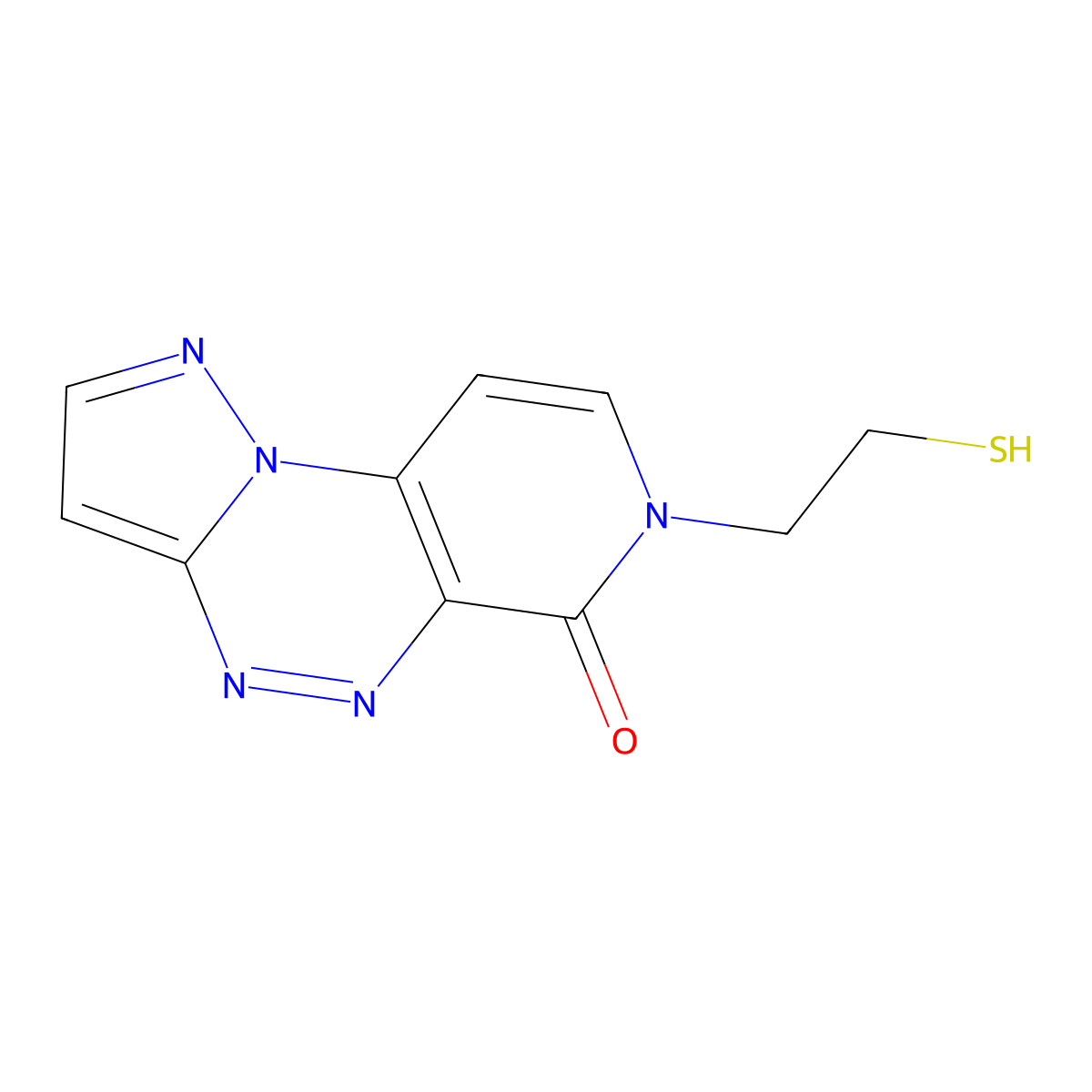 7-(2-mercaptoethyl)pyrazolo[5,1-c]pyrido[4,3-e][1,2,4]triazin-6(7H)-one molecular structure, CAS 1210248-50-2