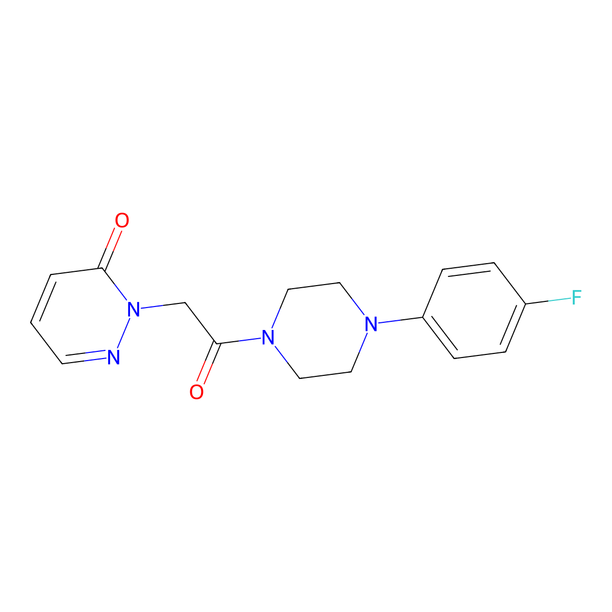 2-(2-(4-(4-fluorophenyl)piperazin-1-yl)-2-oxoethyl)pyridazin-3(2H)-one molecular structure, CAS 1210252-36-0