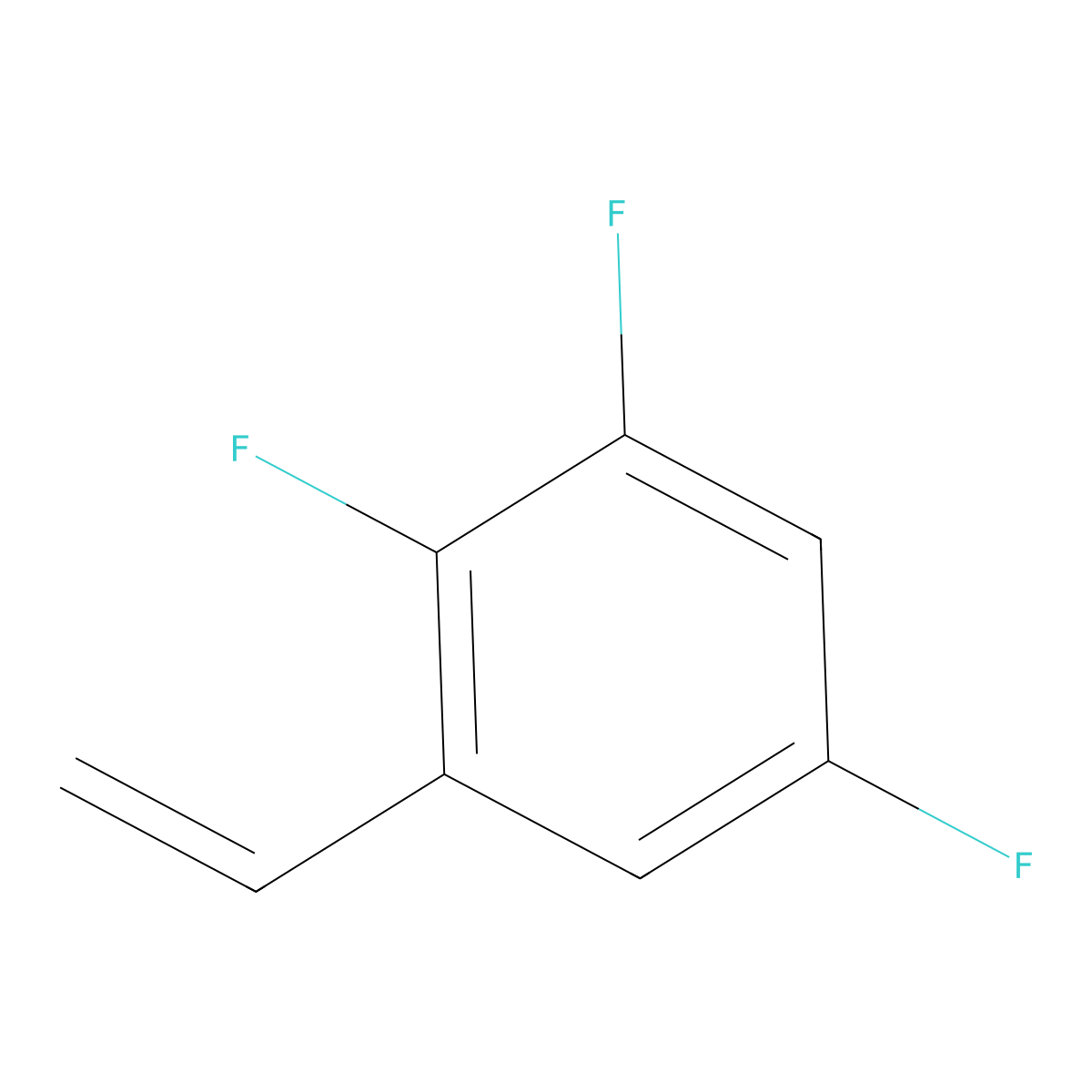 1,2,5-Trifluoro-3-vinylbenzene molecular structure, CAS 1210261-82-7