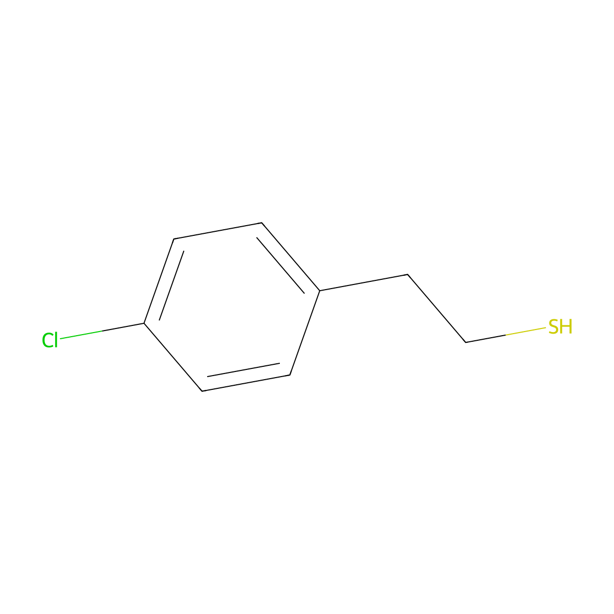 2-(4-Chlorophenyl)ethane-1-thiol molecular structure, CAS 121027-25-6