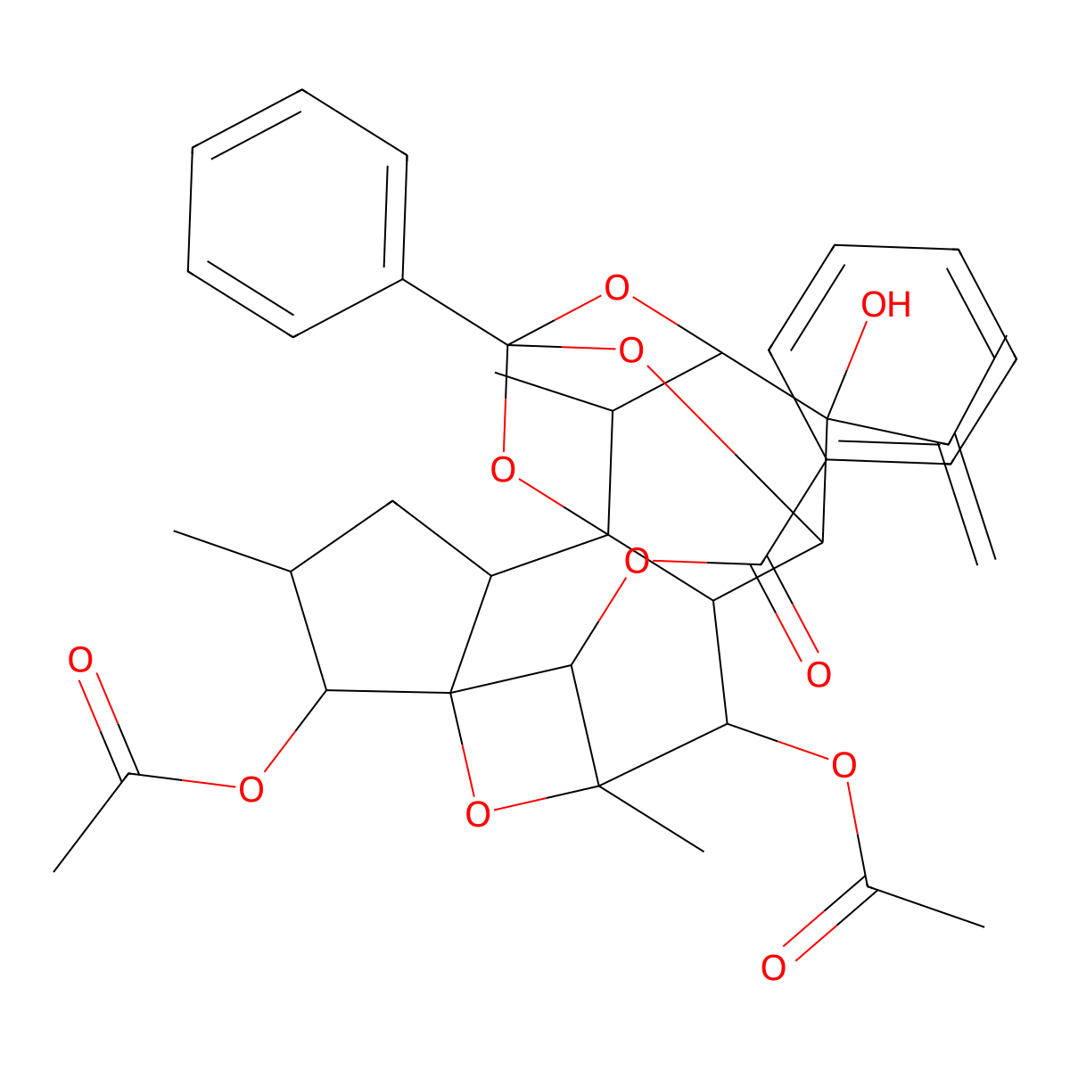 [(1R,2S,4S,5S,6R,8R,9S,10R,11R,13S,15S,16R,18S)-5,9-diacetyloxy-18-hydroxy-4,8,16-trimethyl-13-phenyl-18-prop-1-en-2-yl-7,12,14,17-tetraoxahexacyclo[11.3.1.16,8.111,15.01,10.02,6]nonadecan-19-yl] benzoate molecular structure, CAS 1210299-33-4
