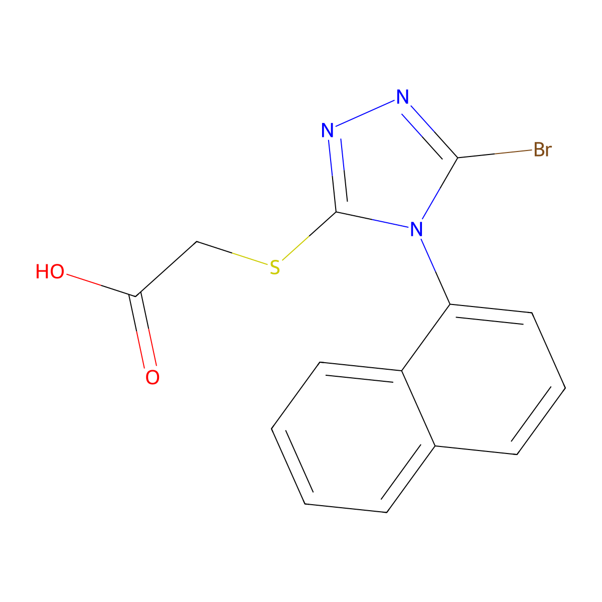 Lesinurad Impurity 9 (Lesinurad Impurity E) molecular structure, CAS 1210330-64-5
