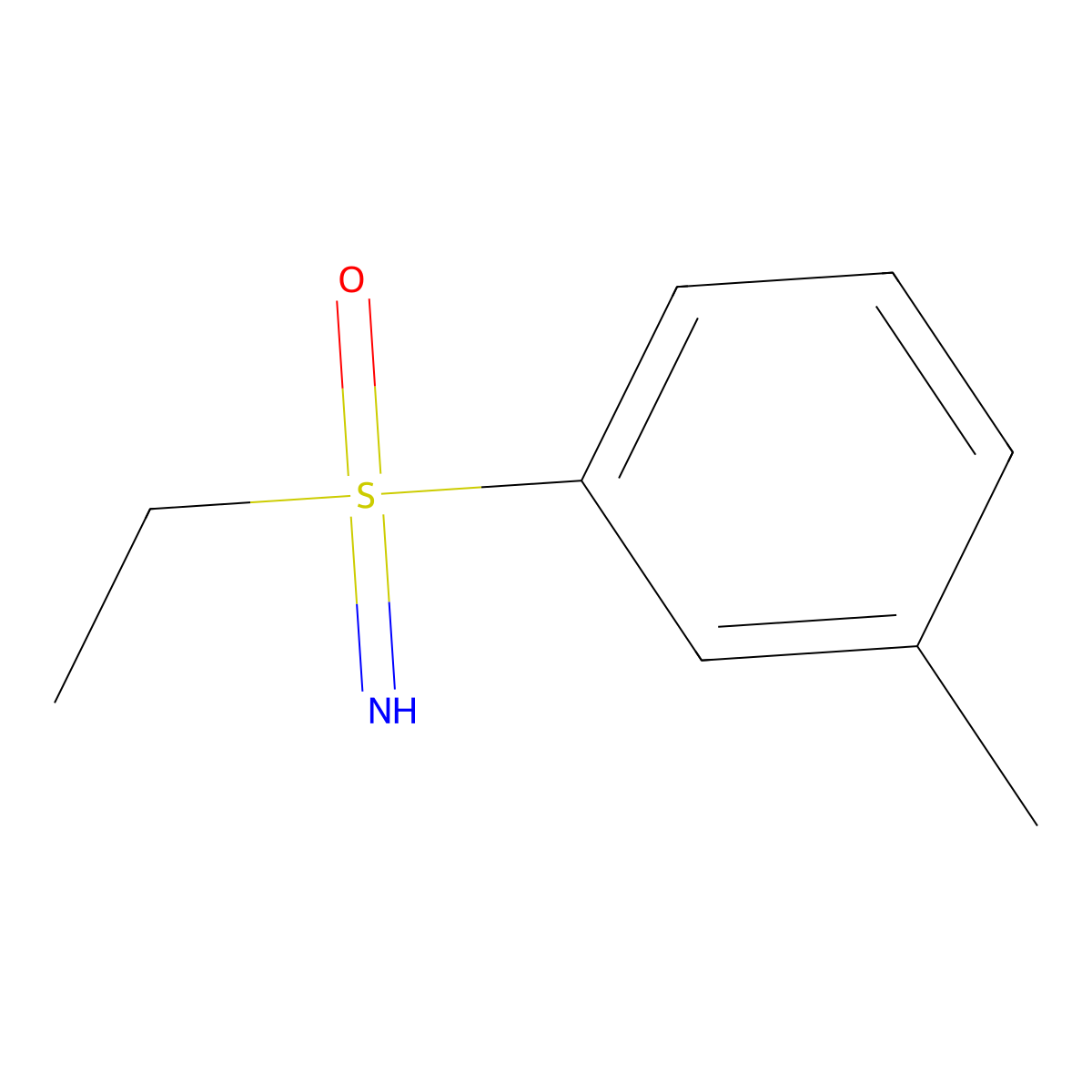 Ethyl(imino)(3-methylphenyl)-lambda6-sulfanone molecular structure, CAS 121034-20-6