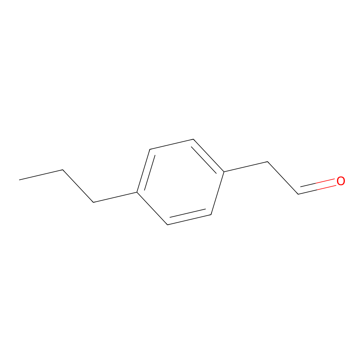 2-(4-Propylphenyl)acetaldehyde molecular structure, CAS 121034-51-3