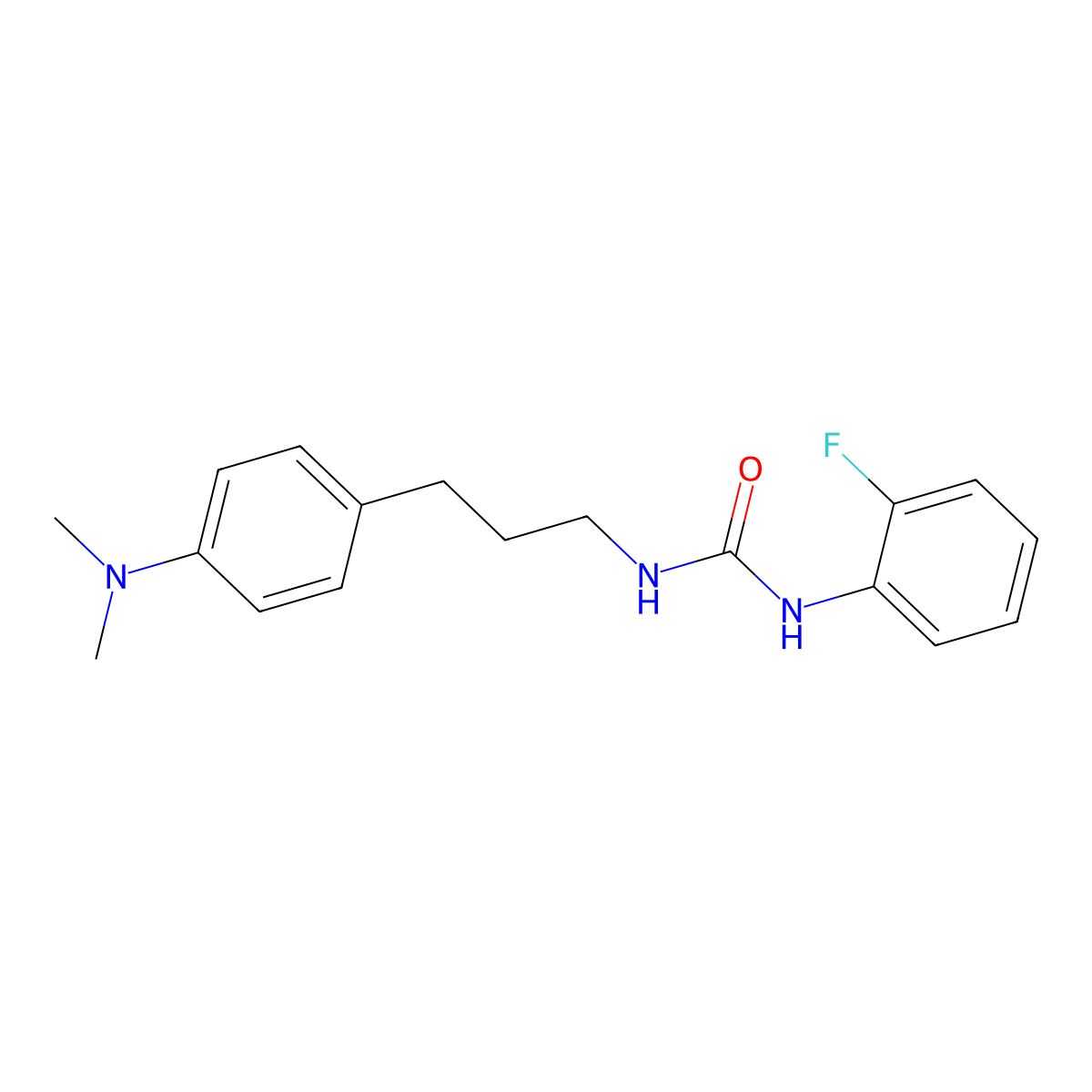 1-{3-[4-(Dimethylamino)phenyl]propyl}-3-(2-fluorophenyl)urea molecular structure, CAS 1210351-80-6