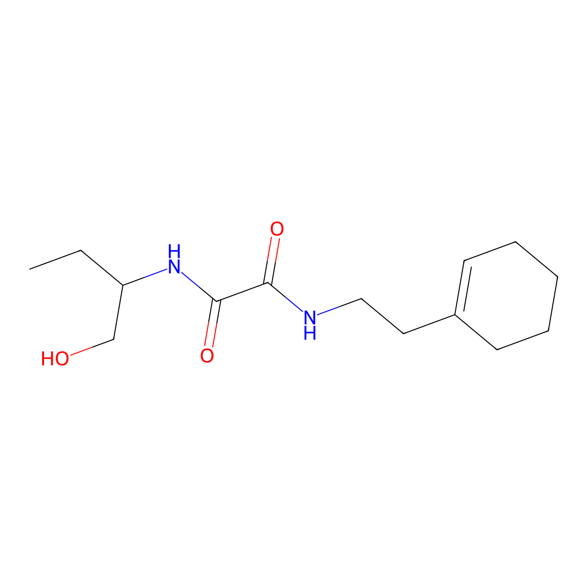 N1-(2-(cyclohex-1-en-1-yl)ethyl)-N2-(1-hydroxybutan-2-yl)oxalamide molecular structure, CAS 1210391-77-7