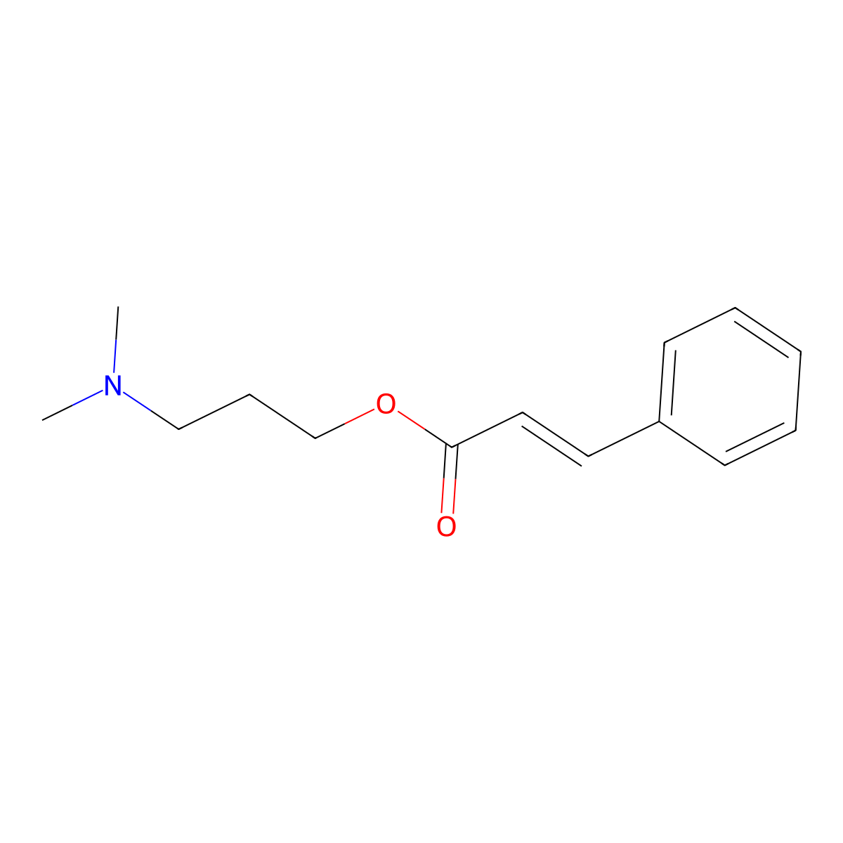 3-(Dimethylamino)propyl 3-phenylprop-2-enoate molecular structure, CAS 121040-35-5