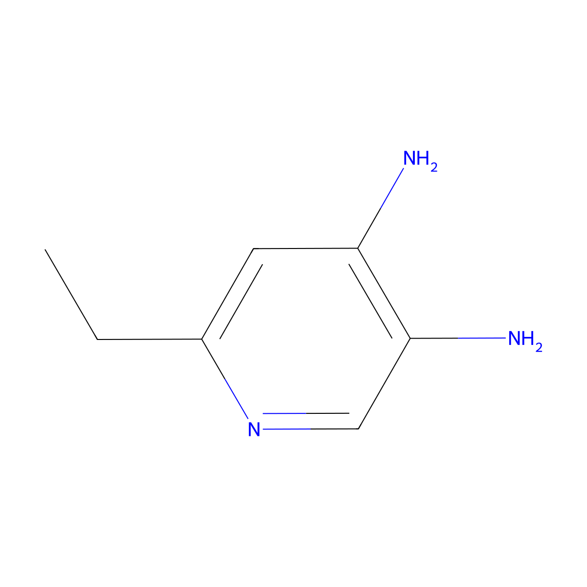6-Ethylpyridine-3,4-diamine molecular structure, CAS 1210400-42-2