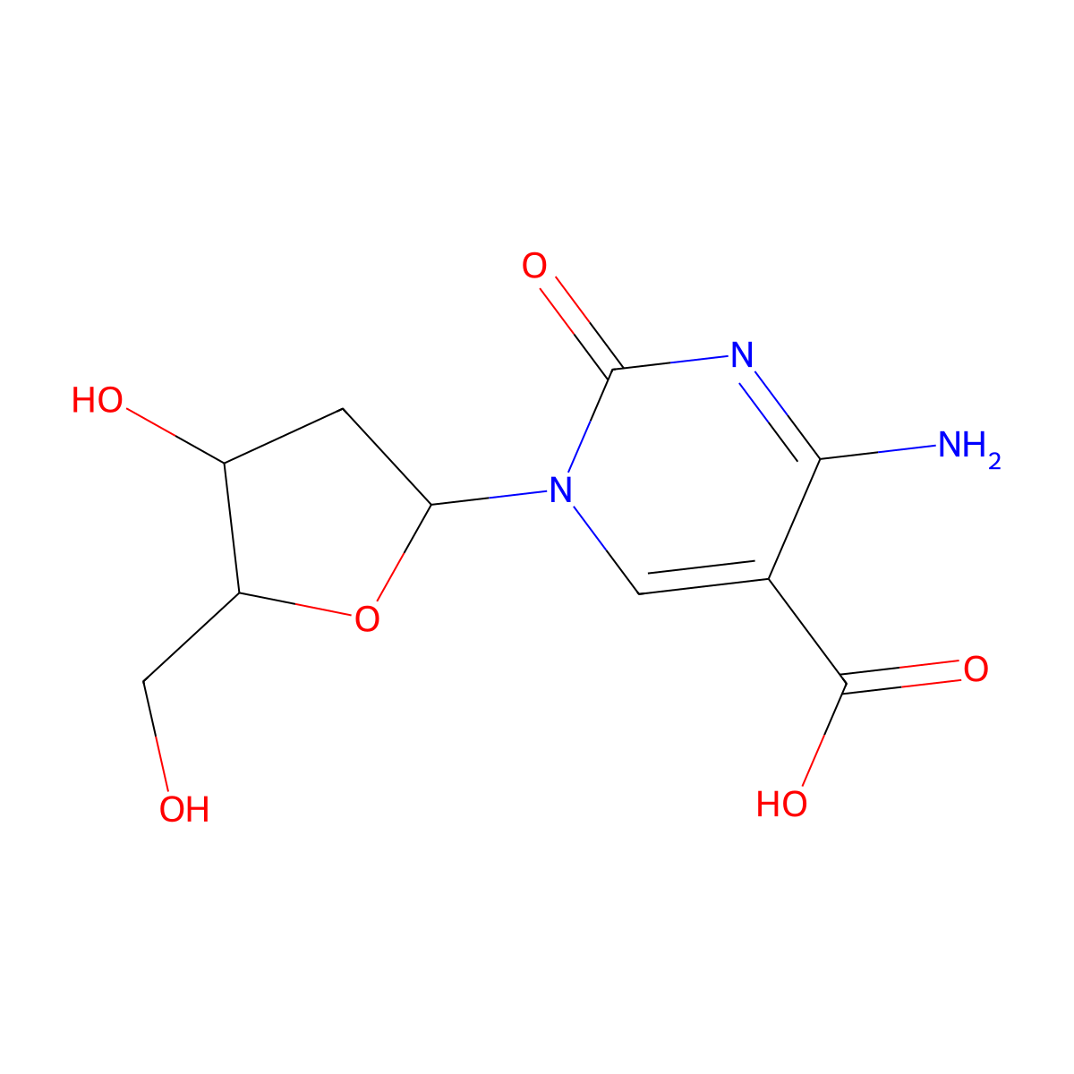 5-Carboxy-2'-deoxycytidine molecular structure, CAS 1210427-59-0