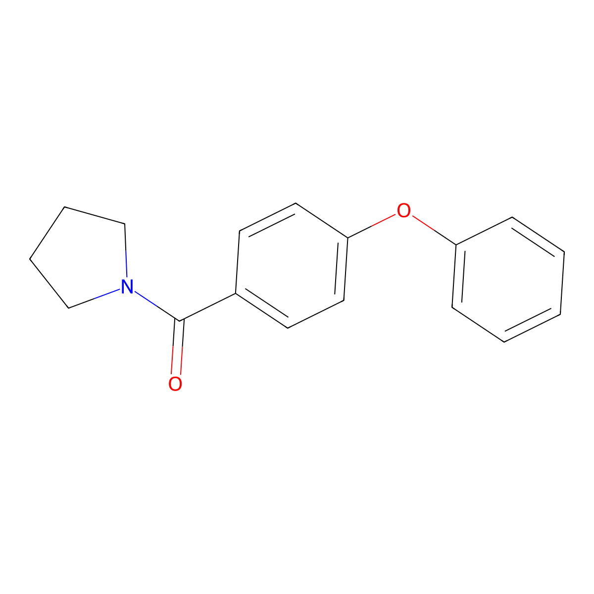 (4-Phenoxyphenyl)-1-pyrrolidinylmethanone molecular structure, CAS 1210438-84-8