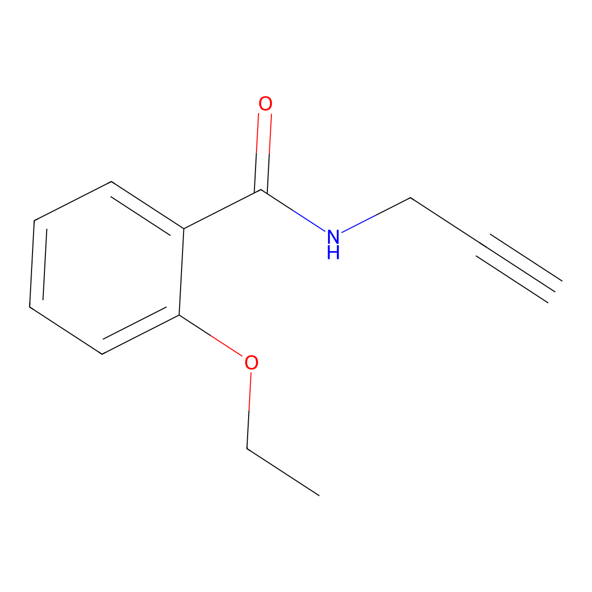 2-Ethoxy-N-2-propyn-1-ylbenzamide molecular structure, CAS 1210444-66-8