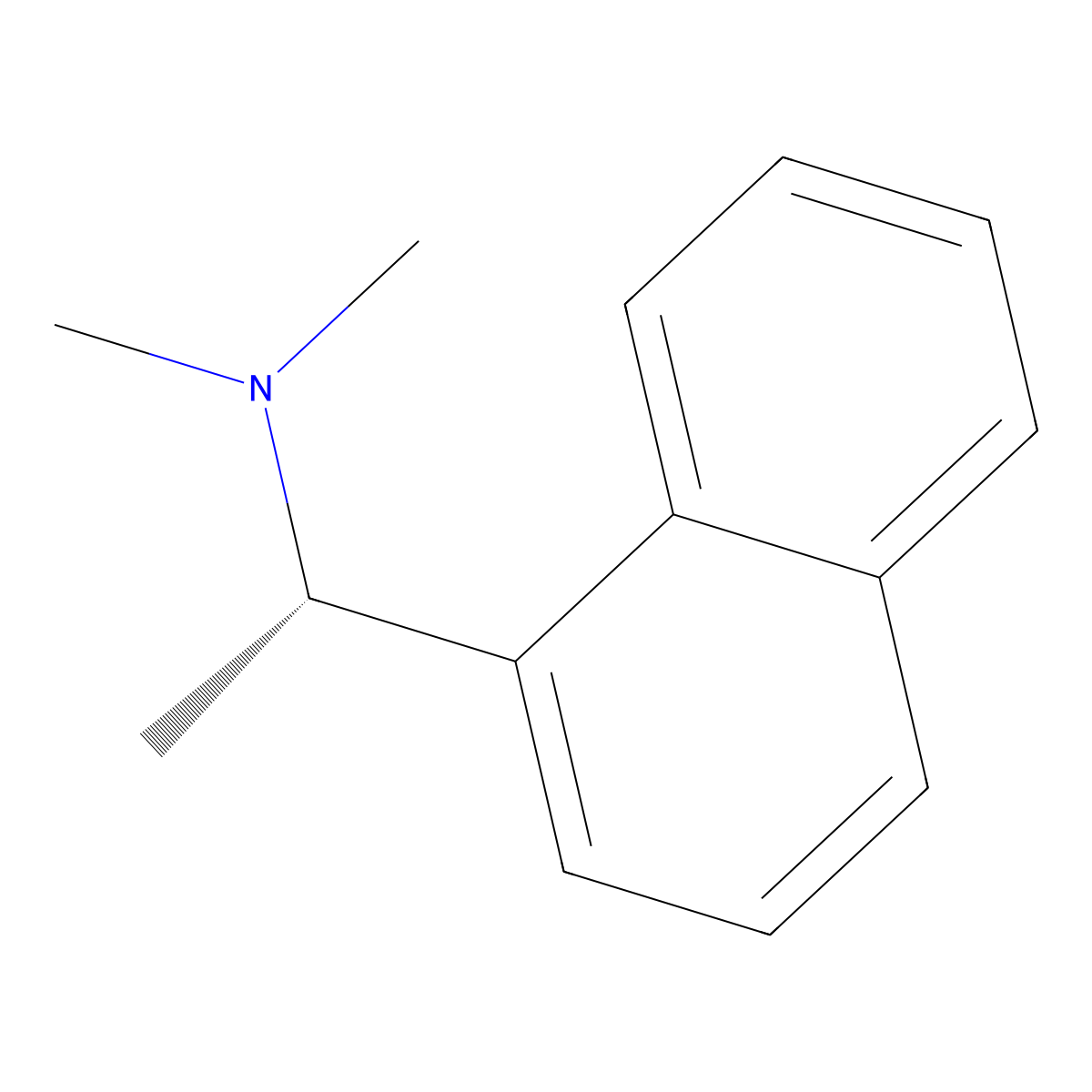 (S)-(-)-N,N-Dimethyl-1-(1-naphthyl)ethylamine molecular structure, CAS 121045-73-6