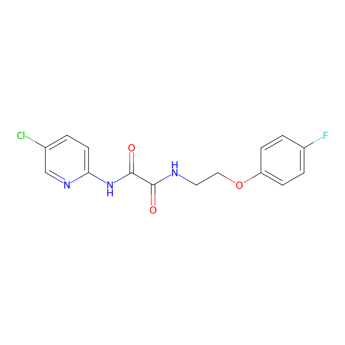 N1-(5-chloropyridin-2-yl)-N2-(2-(4-fluorophenoxy)ethyl)oxalamide molecular structure, CAS 1210455-76-7