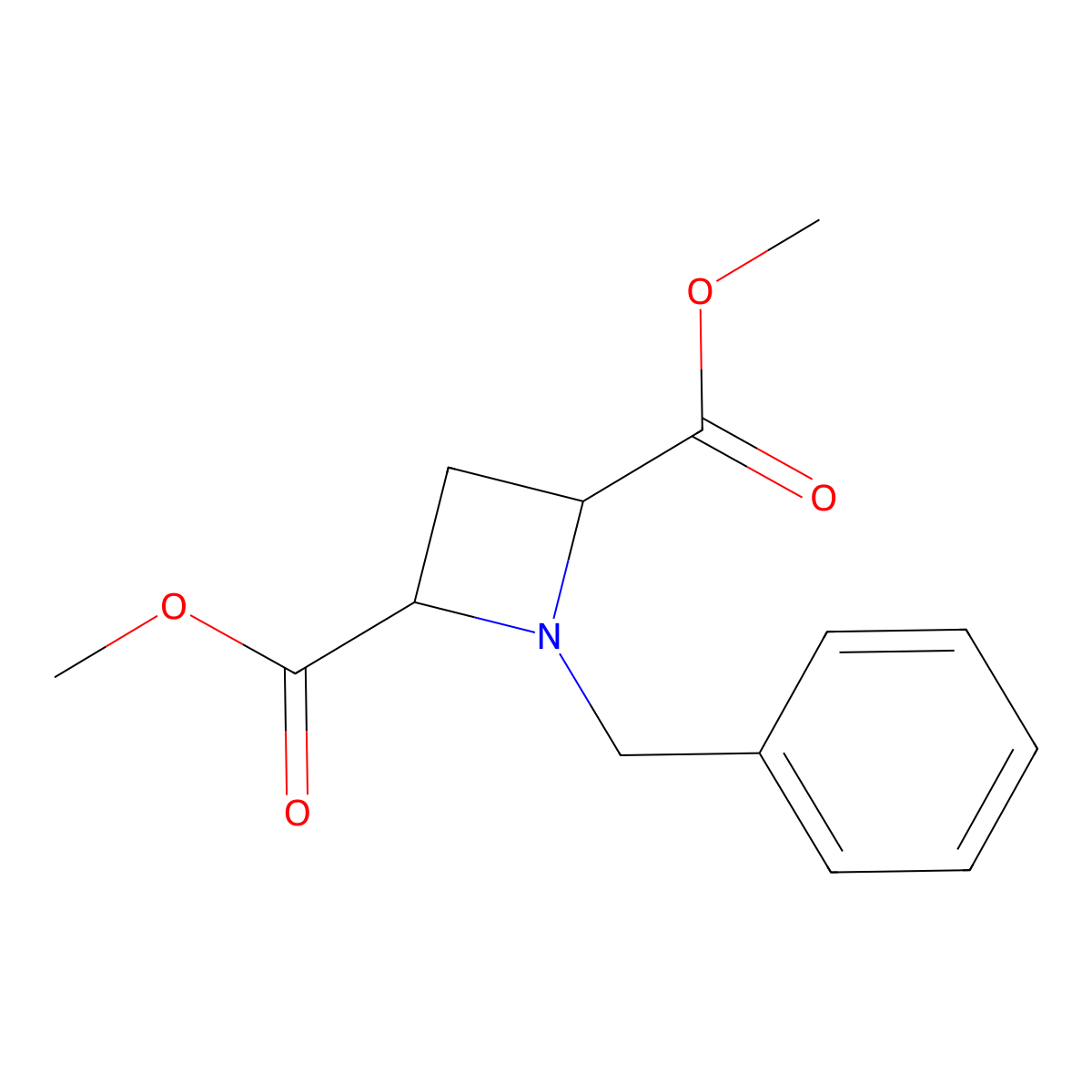 cis-1-Benzyl-azetidine-2,4-dicarboxylic acid dimethyl ester molecular structure, CAS 121049-90-9