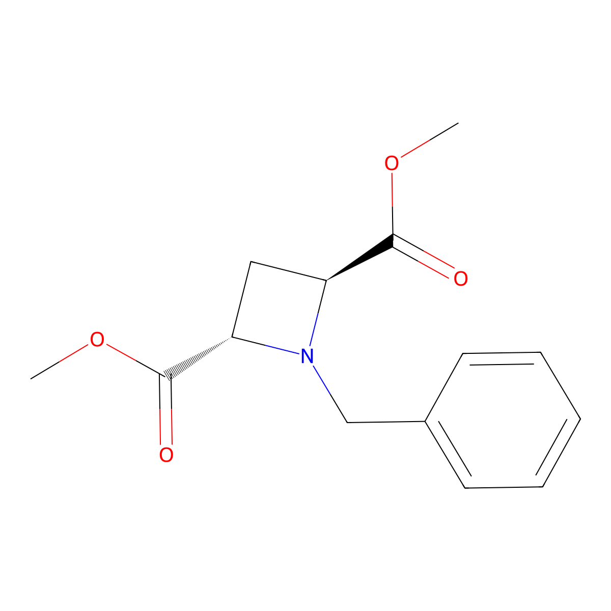 trans-Dimethyl 1-benzylazetidine-2,4-dicarboxylate molecular structure, CAS 121049-91-0