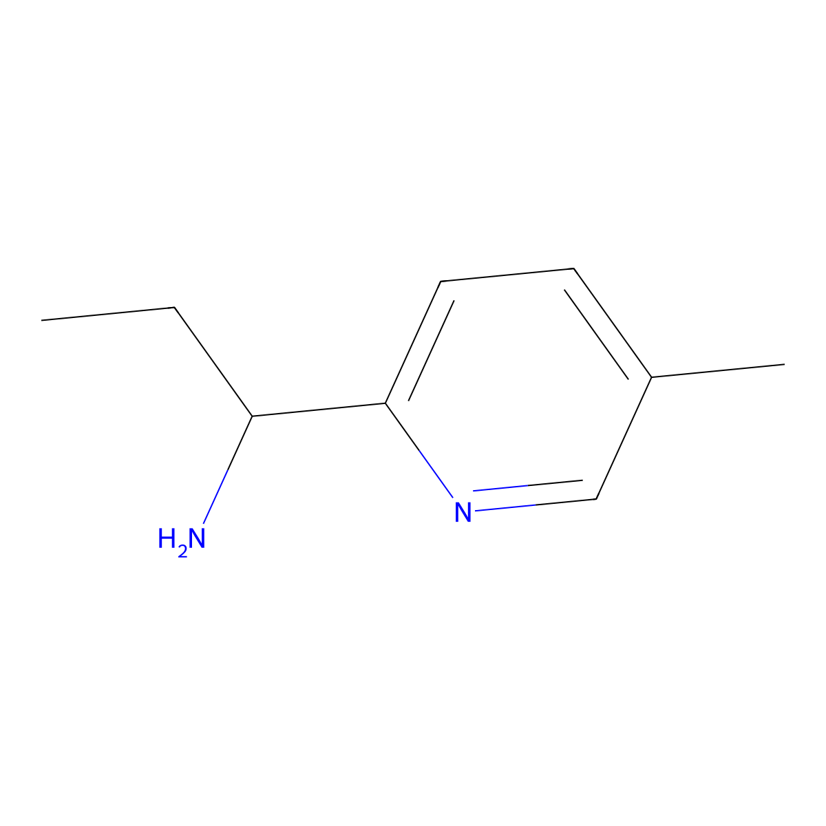 1-(5-Methylpyridin-2-yl)propan-1-amine molecular structure, CAS 1210514-03-6