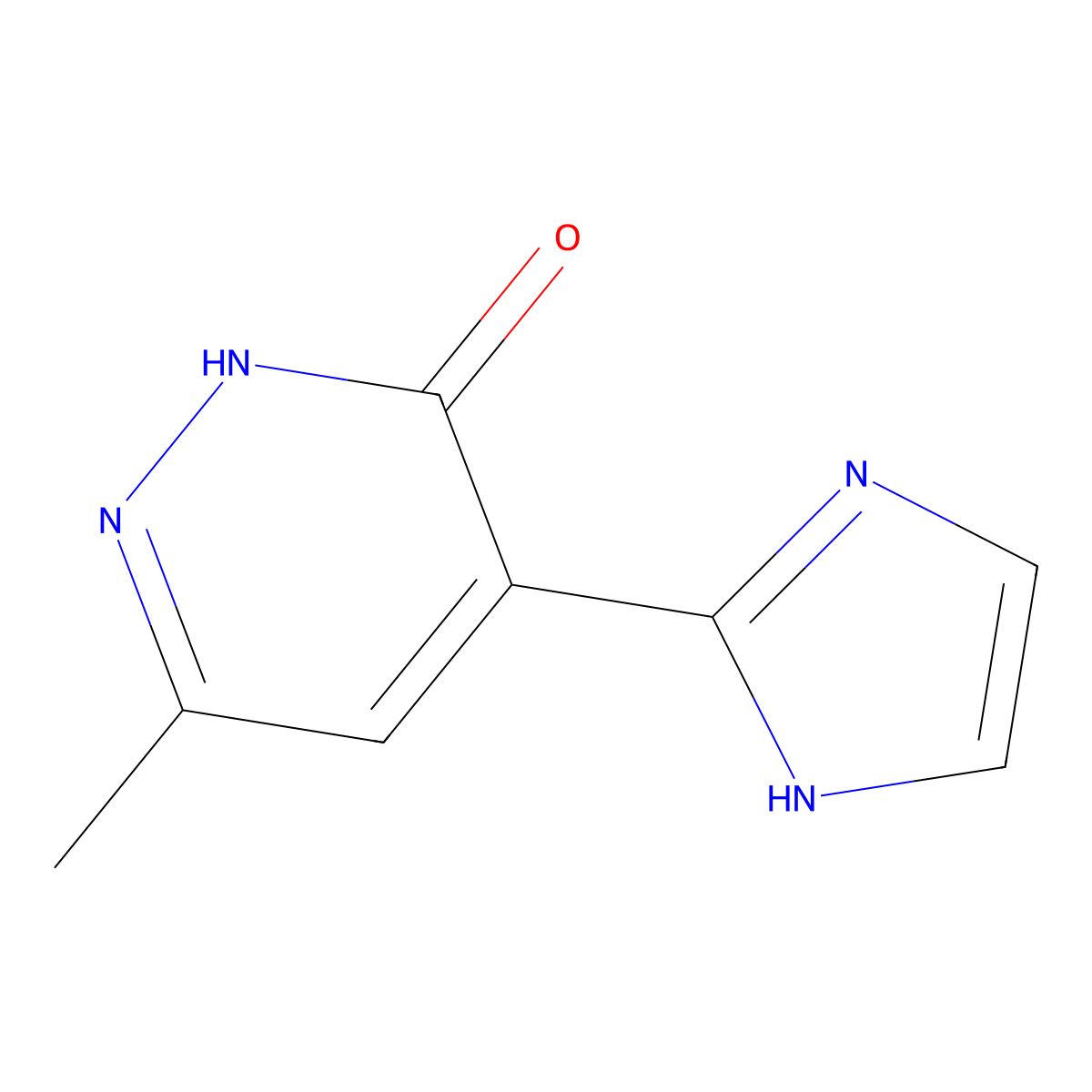 4-(1H-imidazol-2-yl)-6-methyl-2,3-dihydropyridazin-3-one molecular structure, CAS 1210535-57-1