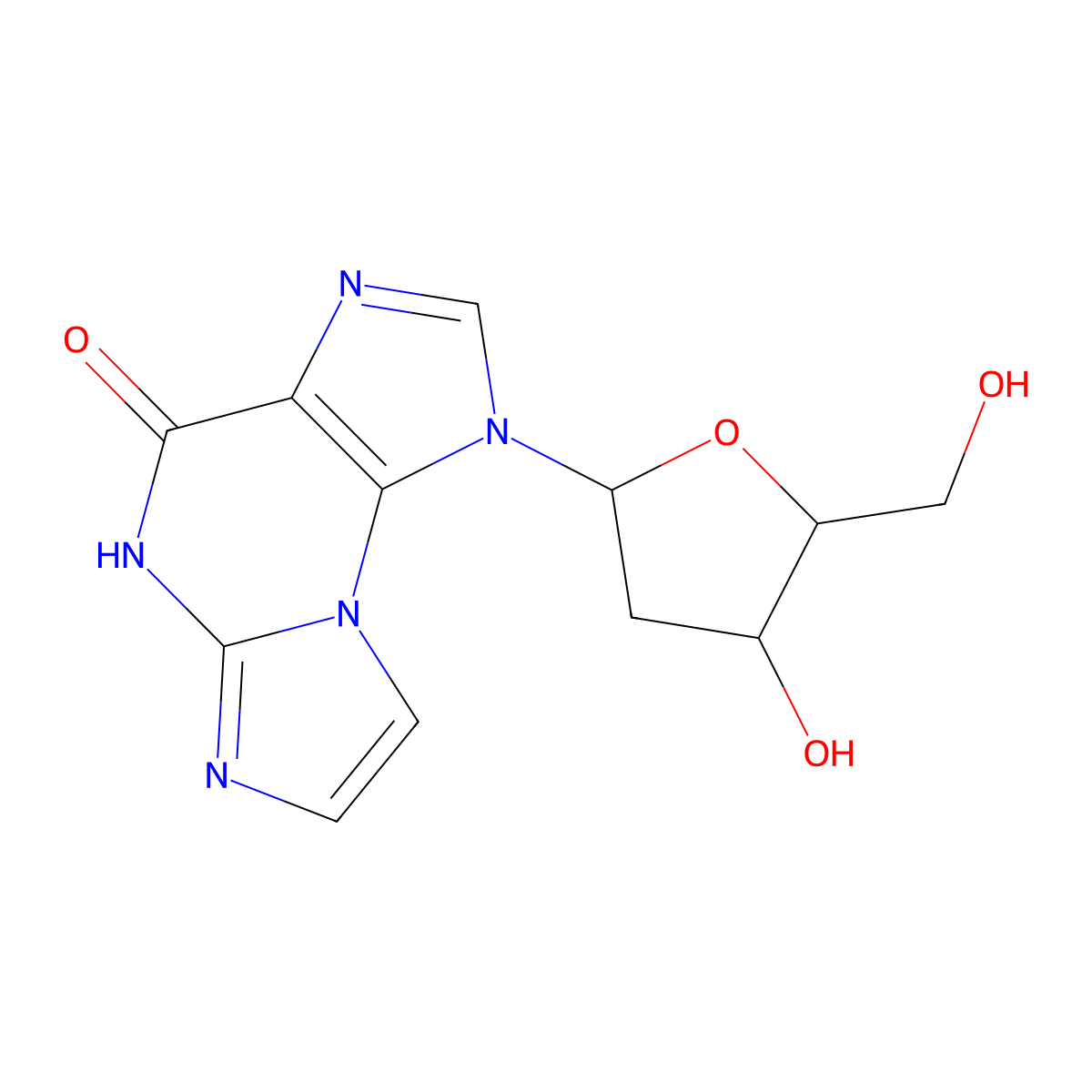 N(2),3-Ethenodeoxyguanosine molecular structure, CAS 121055-53-6