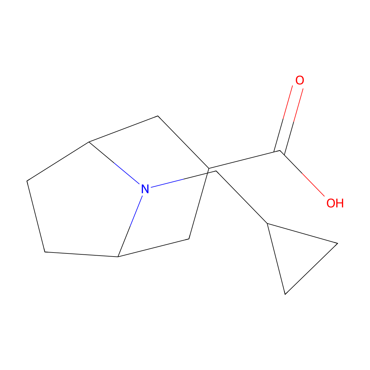 8-(Cyclopropylmethyl)-8-azabicyclo[3.2.1]octane-3-carboxylic acid molecular structure, CAS 1210616-11-7
