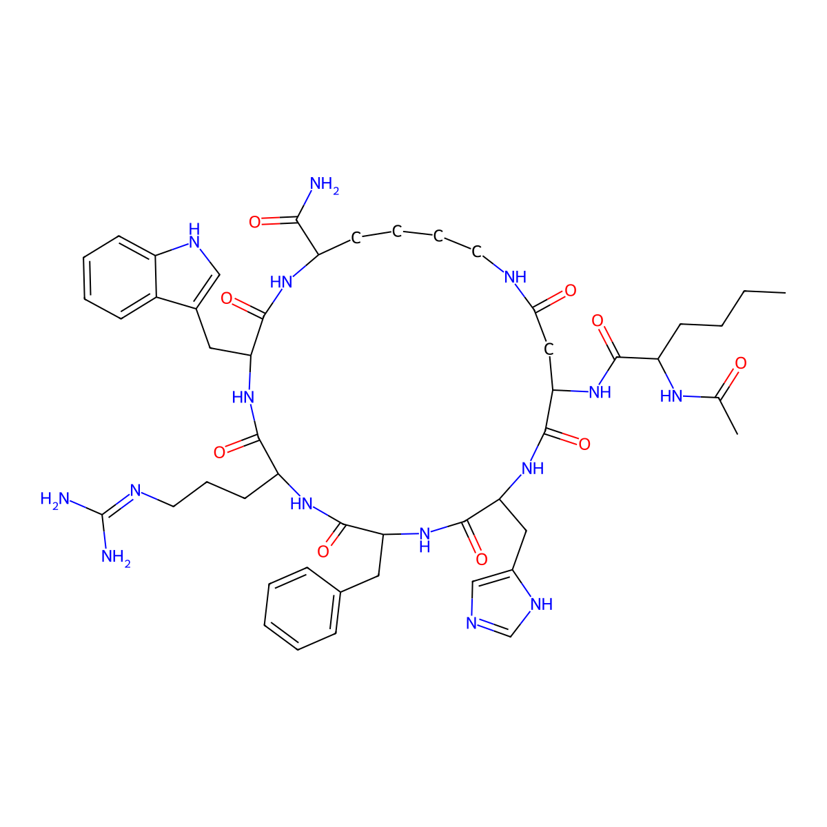 melanotan-II molecular structure, CAS 121062-08-6