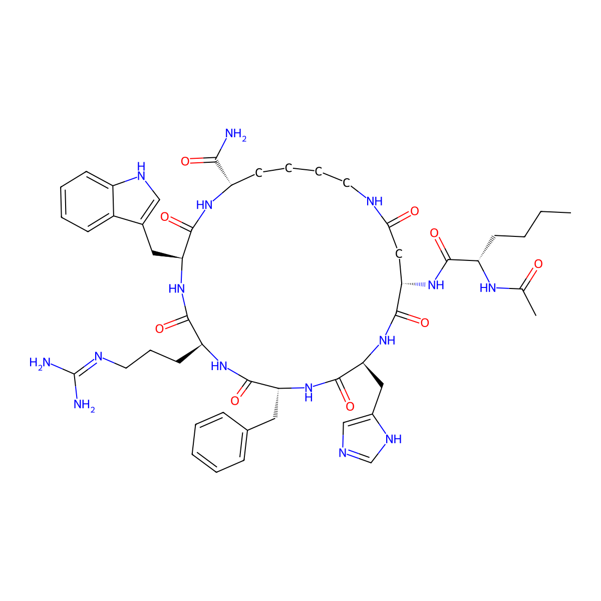 melanotan-II molecular structure, CAS 121062-08-6