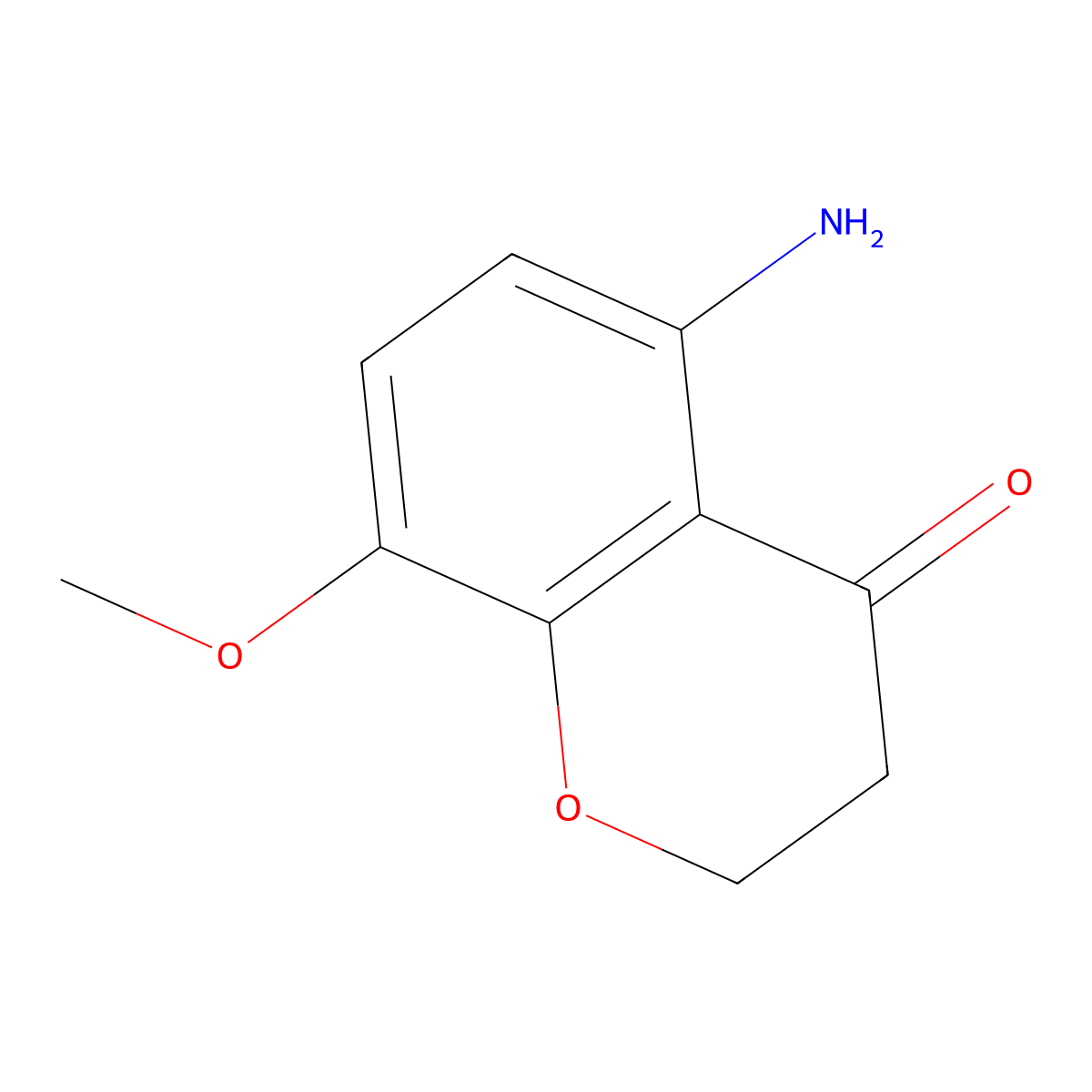 5-amino-8-methoxy-2,3-dihydro-4H-chromen-4-one molecular structure, CAS 121062-96-2