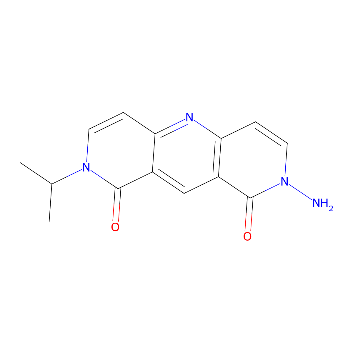 2-amino-8-(propan-2-yl)pyrido[4,3-b][1,6]naphthyridine-1,9(2H,8H)-dione molecular structure, CAS 1210693-80-3