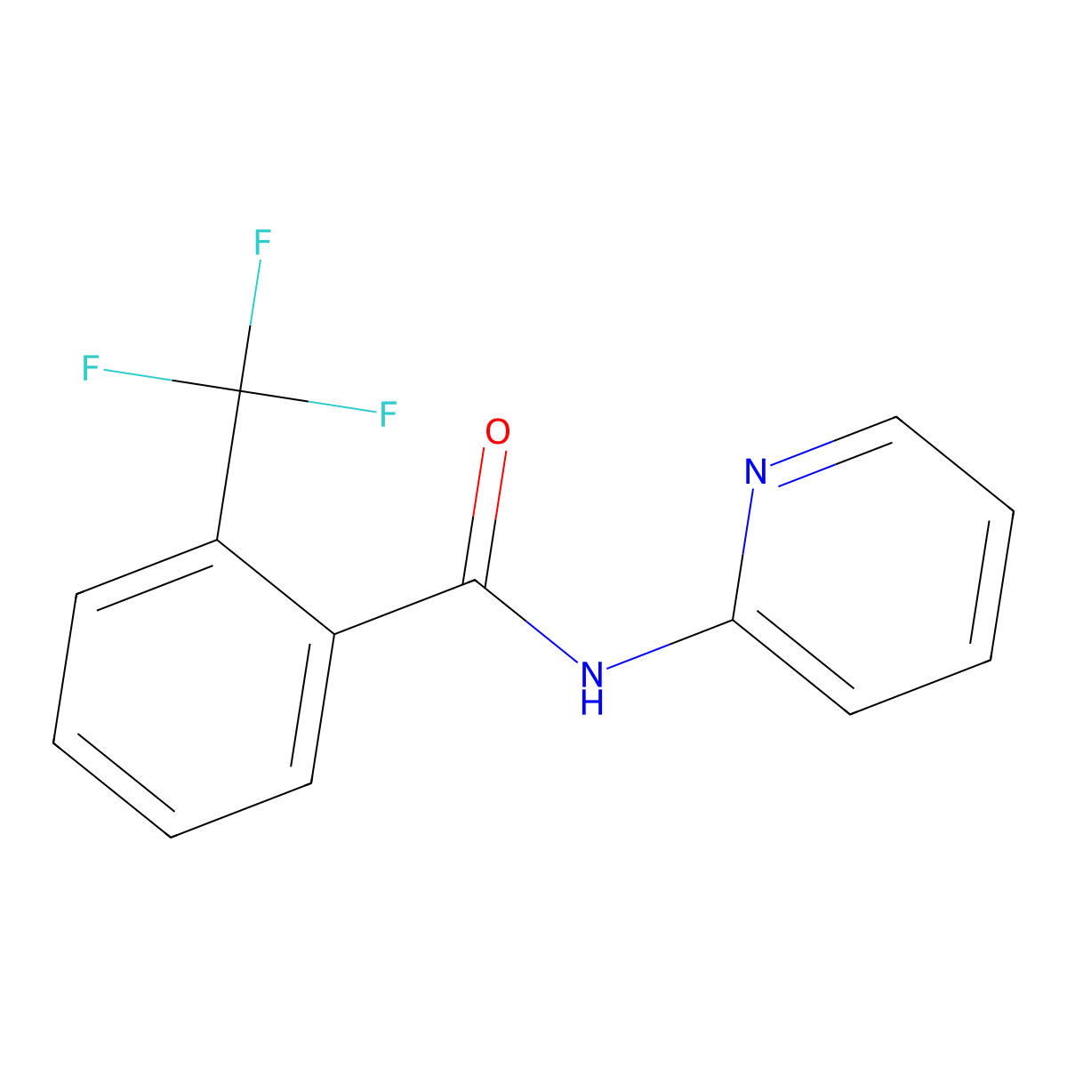 N-(2-pyridinyl)-2-(trifluoromethyl)benzamide molecular structure, CAS 1210697-18-9
