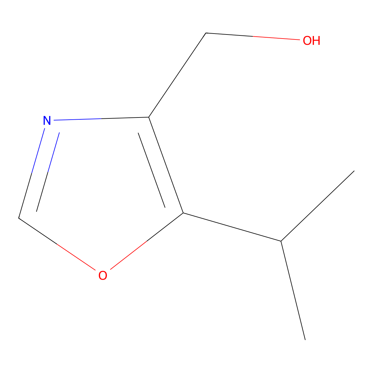 (5-Isopropyloxazol-4-yl)methanol molecular structure, CAS 1210700-52-9