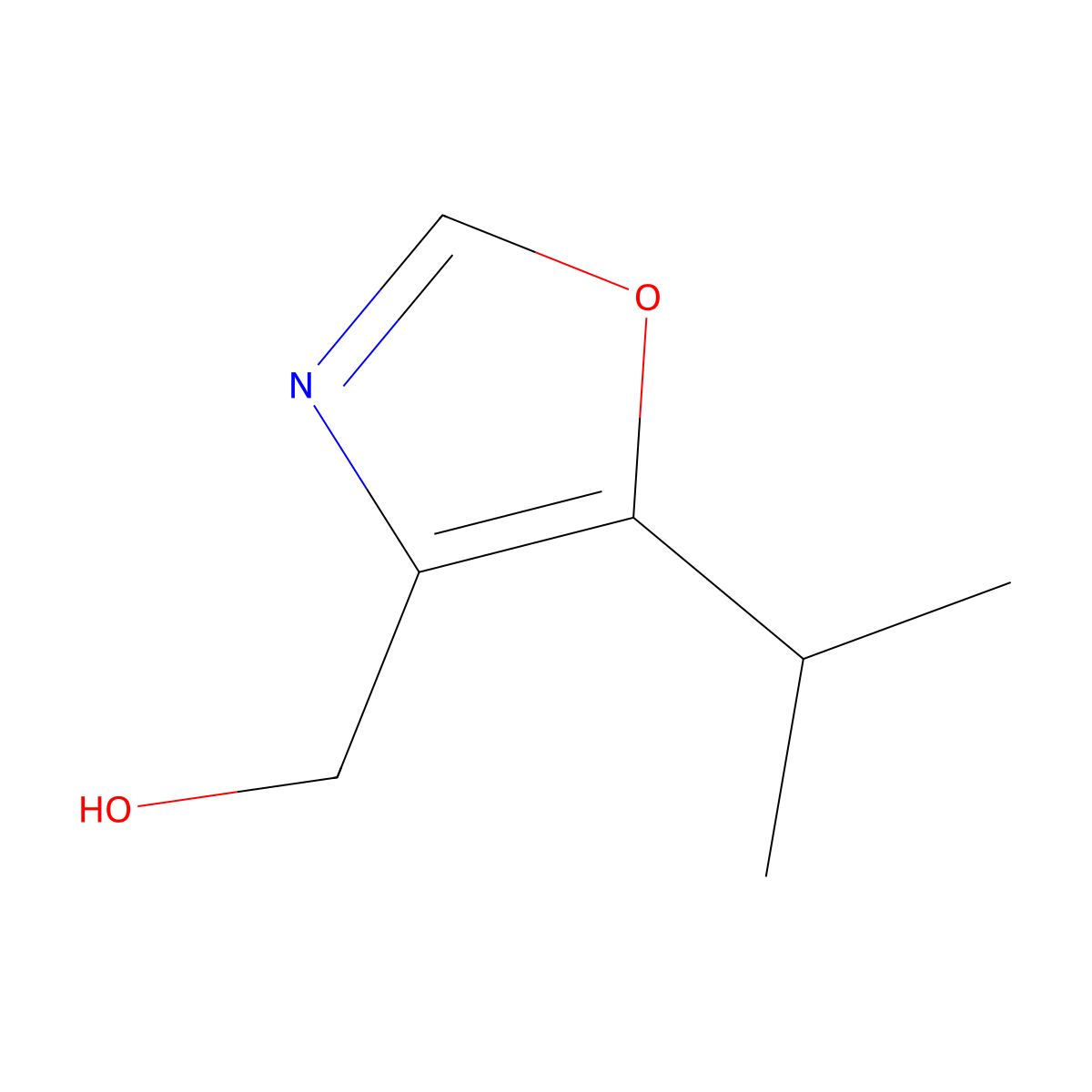 (5-Isopropyloxazol-4-yl)methanol molecular structure, CAS 1210700-52-9