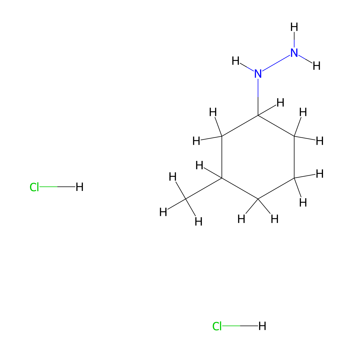 (3-Methylcyclohexyl)hydrazine dihydrochloride molecular structure, CAS 1210726-73-0