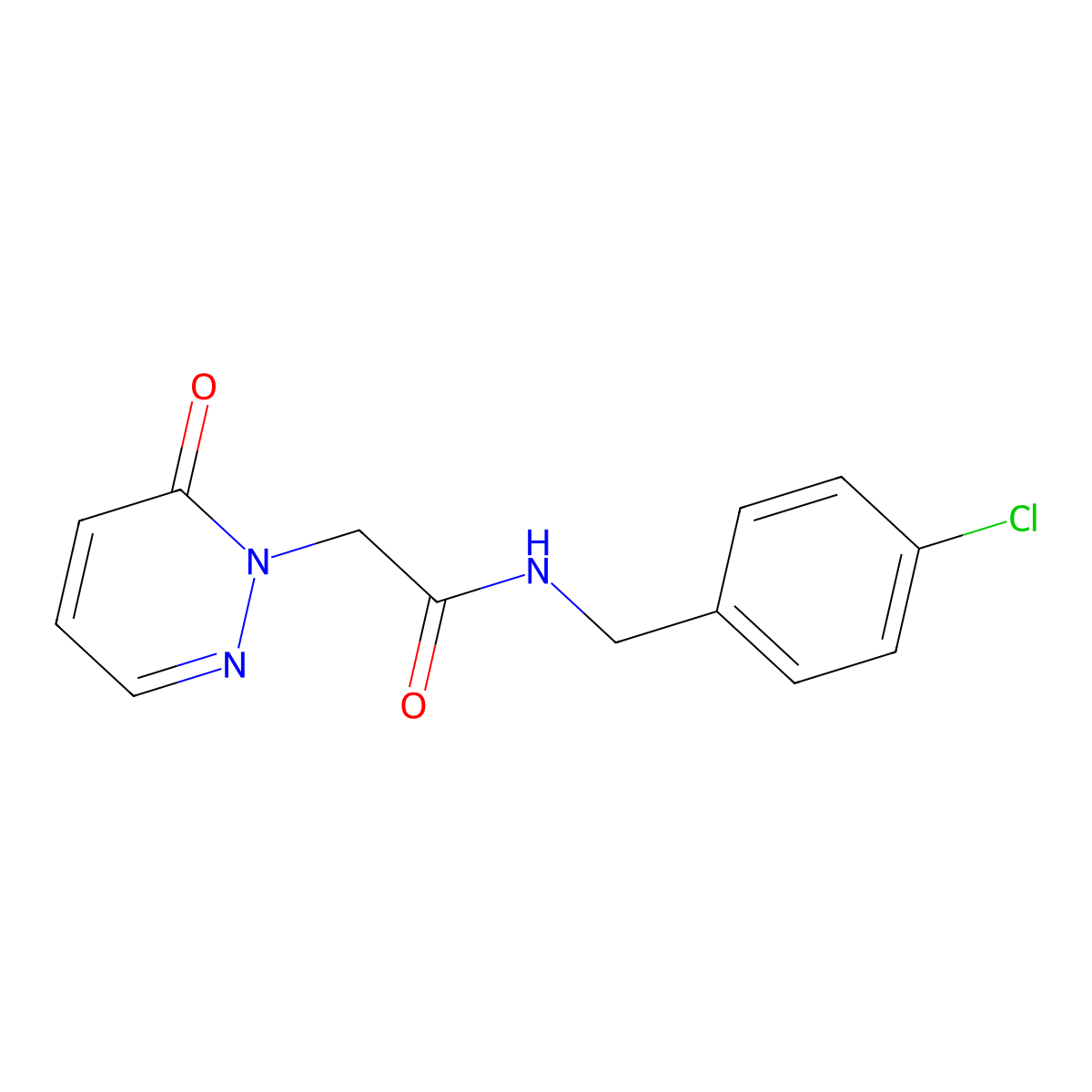 N-(4-chlorobenzyl)-2-(6-oxopyridazin-1(6H)-yl)acetamide molecular structure, CAS 1210739-49-3
