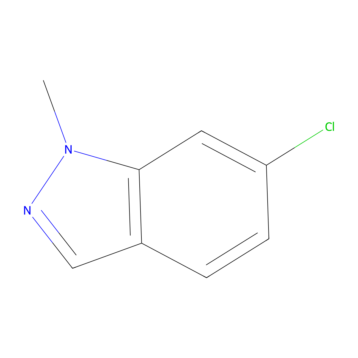 6-Chloro-1-methyl-1H-indazole molecular structure, CAS 1210781-03-5