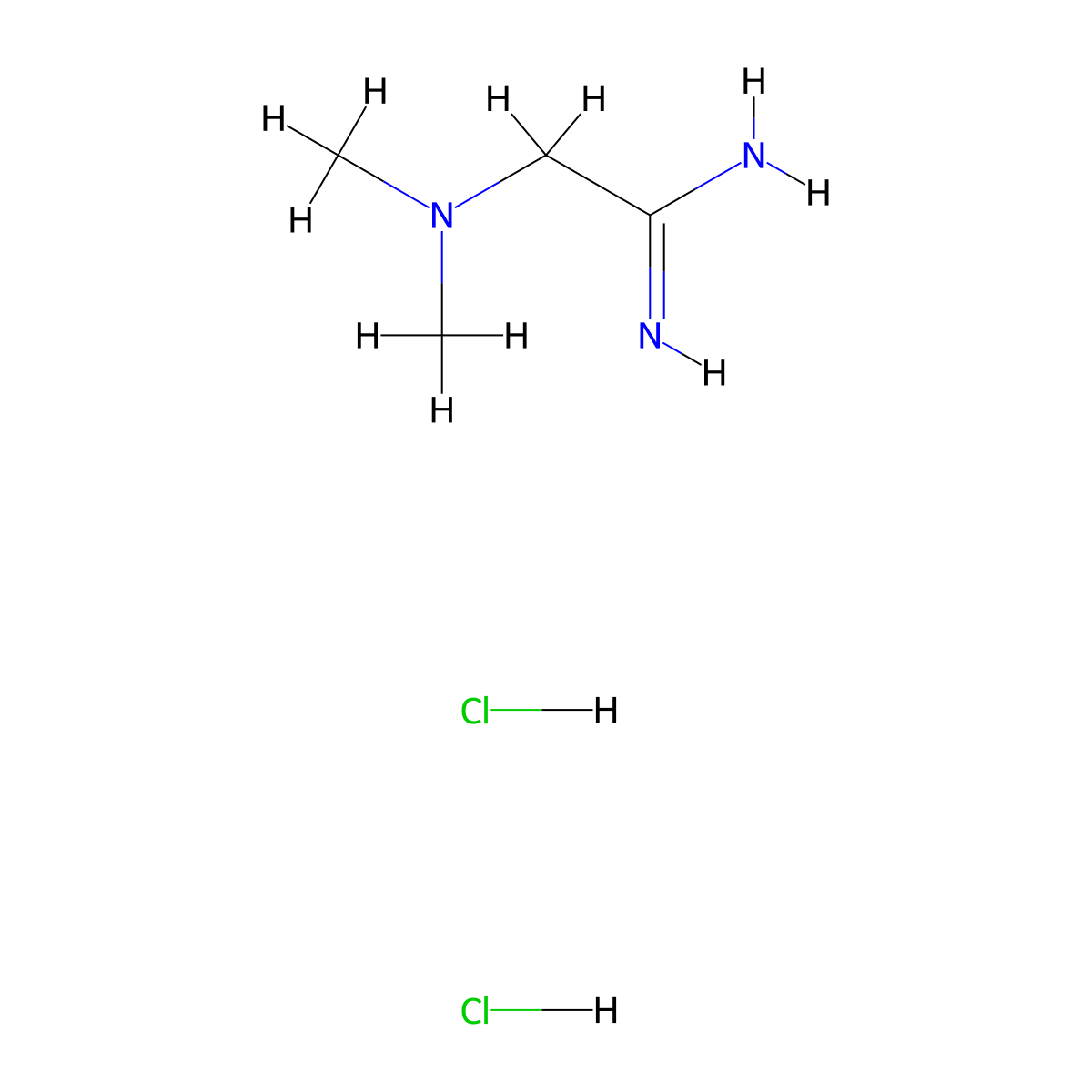 2-(Dimethylamino)ethanimidamide dihydrochloride molecular structure, CAS 1210786-19-8