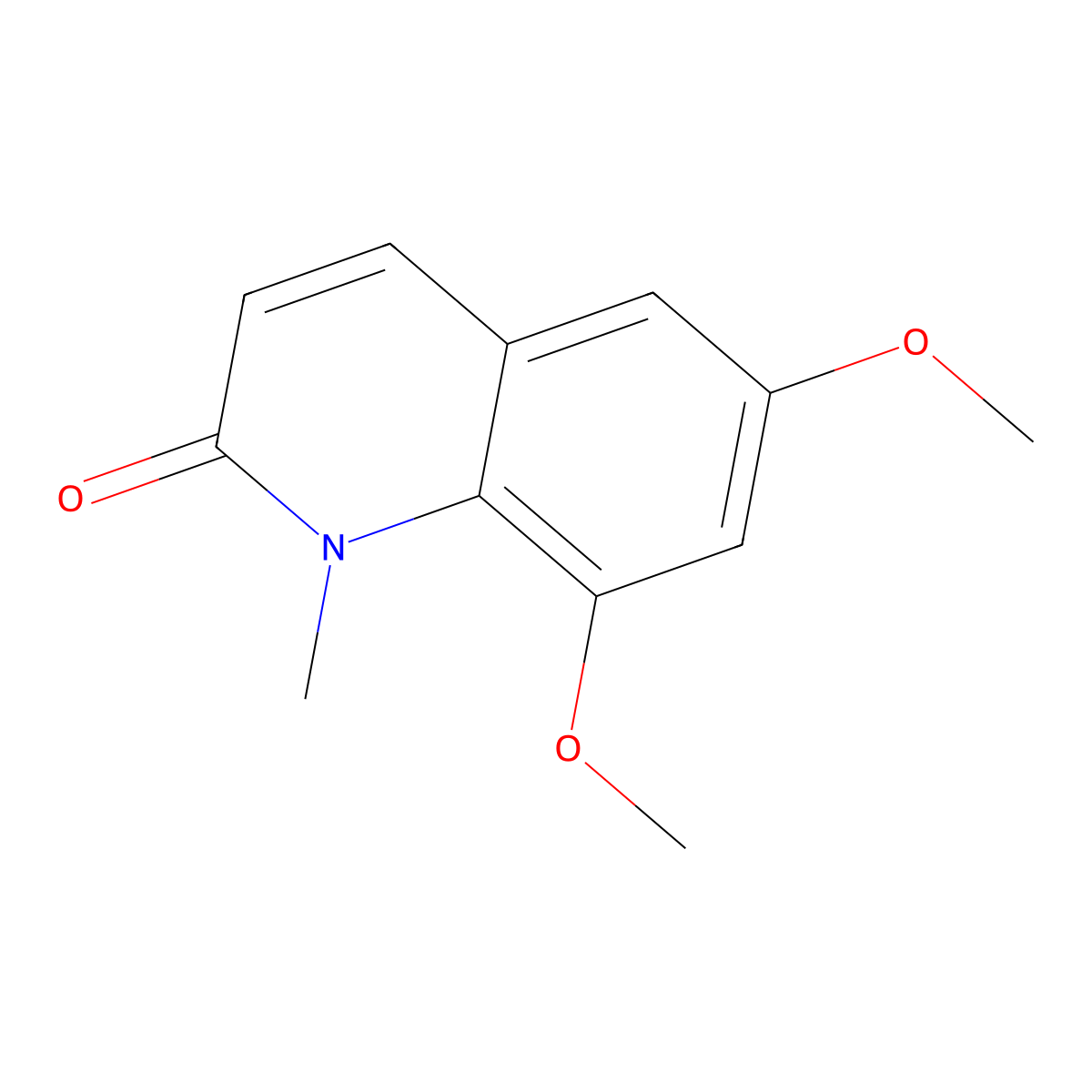 1-Methyl-6,8-dimethoxyquinoline-2 1H-one molecular structure, CAS 1210820-67-9