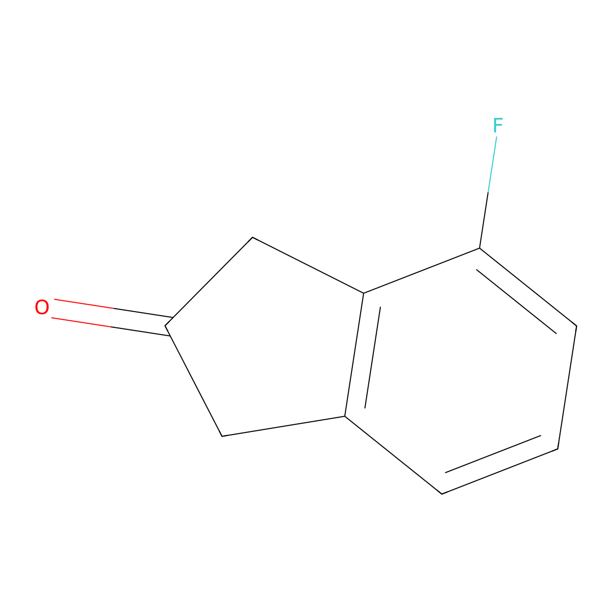 4-Fluoro-1H-inden-2(3H)-one molecular structure, CAS 1210824-58-0